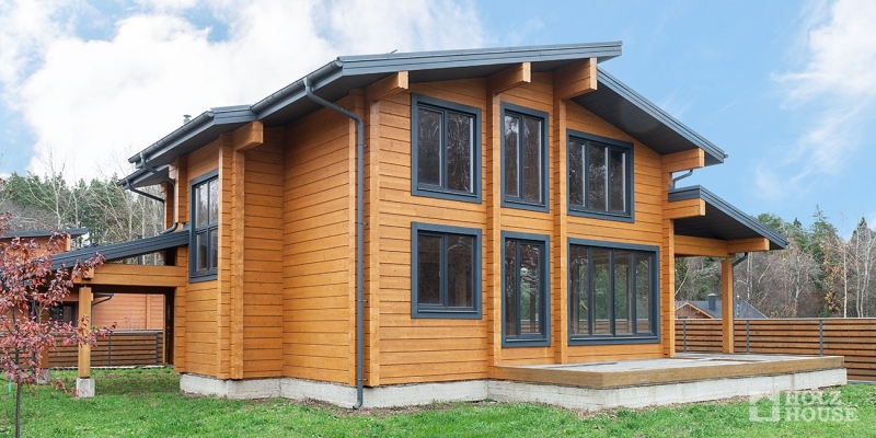 Проект двухэтажного дома Тарту в стиле модерн - фото 1 на сайте Holz House