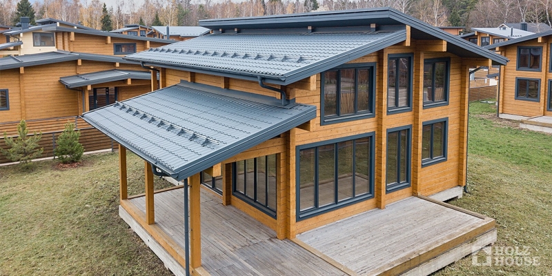 Проект двухэтажного дома Тарту в стиле модерн - фото 4 на сайте Holz House