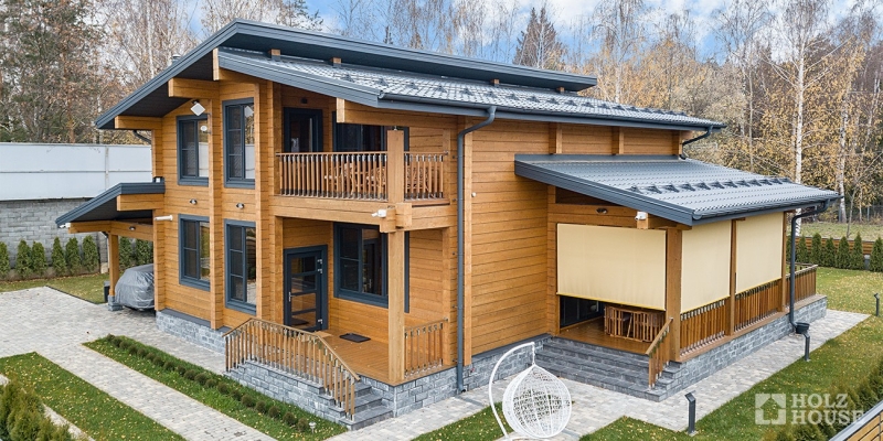 Проект двухэтажного дома Тарту в стиле модерн - фото 8 на сайте Holz House