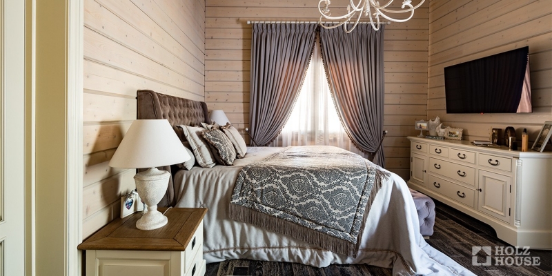 Одноэтажный дом из клееного бруса с гаражом и верандой по проекту Толедо - фото 5 на сайте Holz House