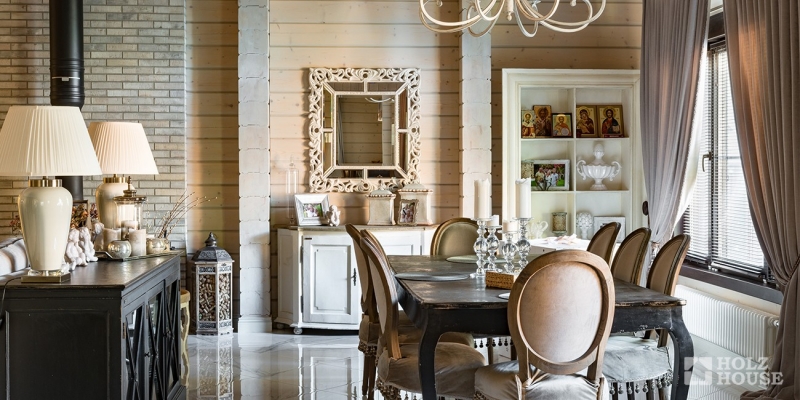 Одноэтажный дом из клееного бруса с гаражом и верандой по проекту Толедо - фото 18 на сайте Holz House