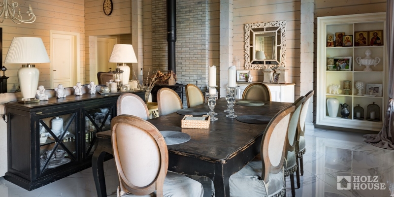 Одноэтажный дом из клееного бруса с гаражом и верандой по проекту Толедо - фото 19 на сайте Holz House