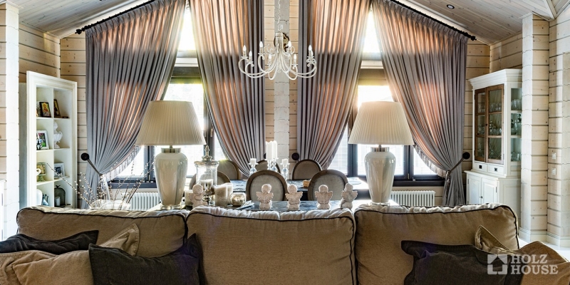 Одноэтажный дом из клееного бруса с гаражом и верандой по проекту Толедо - фото 11 на сайте Holz House