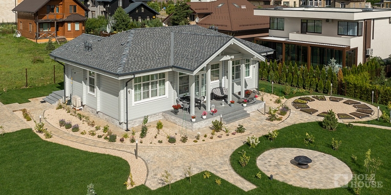 Одноэтажный дом в скандинавском стиле с верандой по проекту Турку - фото 7 на сайте Holz House