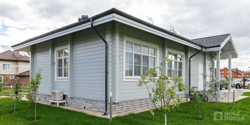 Одноэтажный дом в скандинавском стиле с верандой по проекту Турку - фото 11 на сайте Holz House