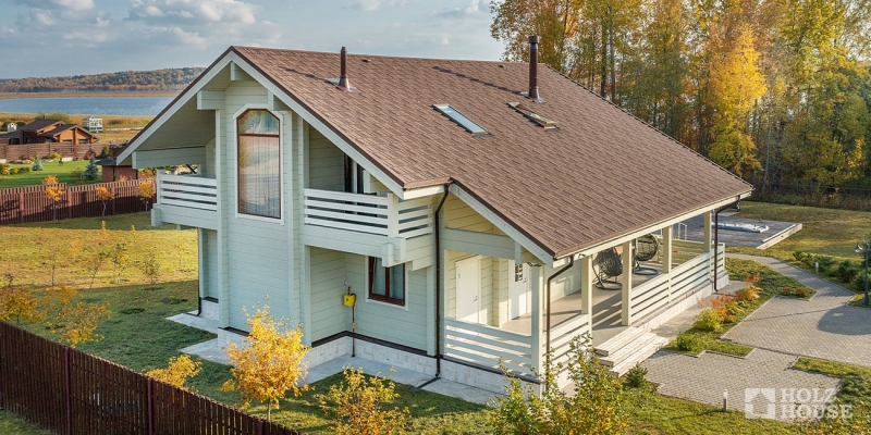 Деревянный дом из клееного бруса по проекту Валенсия - фото 4 на сайте Holz House