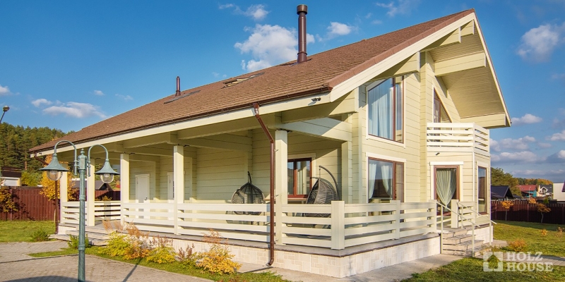 Деревянный дом из клееного бруса по проекту Валенсия - фото 3 на сайте Holz House