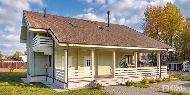 Деревянный дом из клееного бруса по проекту Валенсия - фото 5 на сайте Holz House