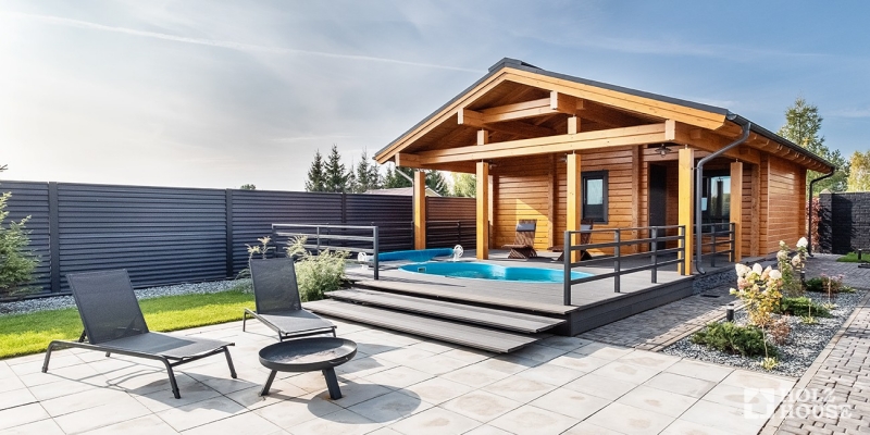 Построенные объекты Баня из клееного бруса по проекту Веллингтон Holz House 7