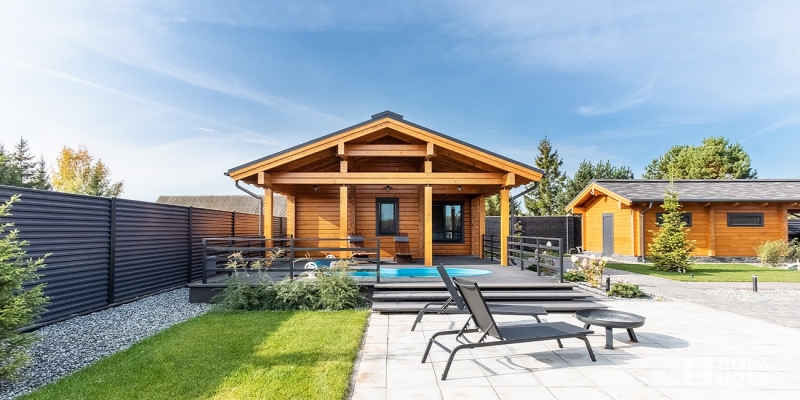 Построенные объекты Баня из клееного бруса по проекту Веллингтон Holz House 10