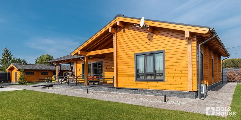 Одноэтажный дом с террасой в скандинавском стиле по проекту Веллингтон - фото 9 на сайте Holz House