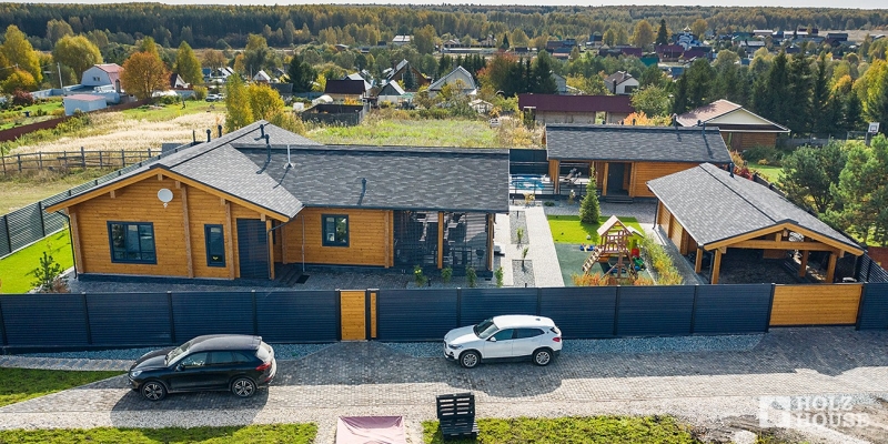 Одноэтажный дом с террасой в скандинавском стиле по проекту Веллингтон - фото 16 на сайте Holz House