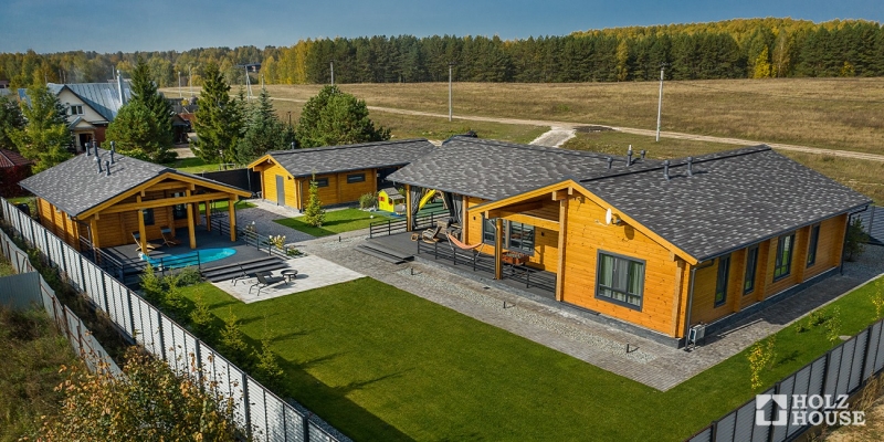 Одноэтажный дом с террасой в скандинавском стиле по проекту Веллингтон - фото 18 на сайте Holz House