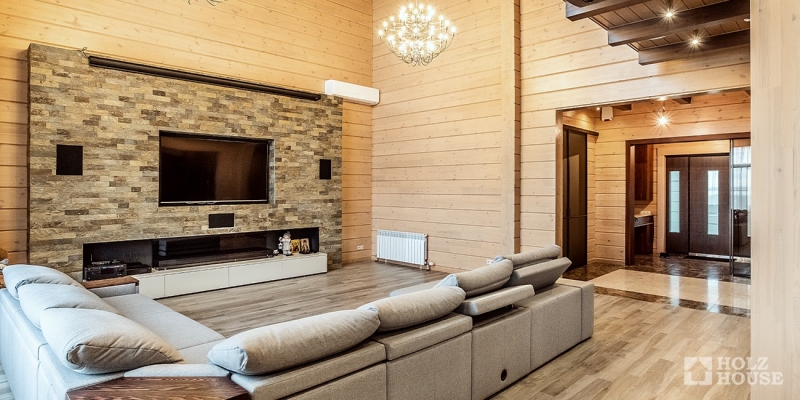 Двухэтажный дом из клееного бруса по проекту Венеция - фото 6 на сайте Holz House