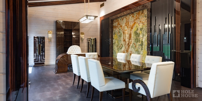 Большой одноэтажный дом из клееного бруса по проекту Вердэн - фото 11 на сайте Holz House