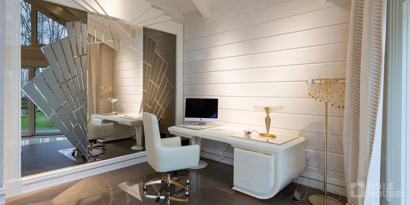 Большой одноэтажный дом из клееного бруса по проекту Вердэн - фото 16 на сайте Holz House