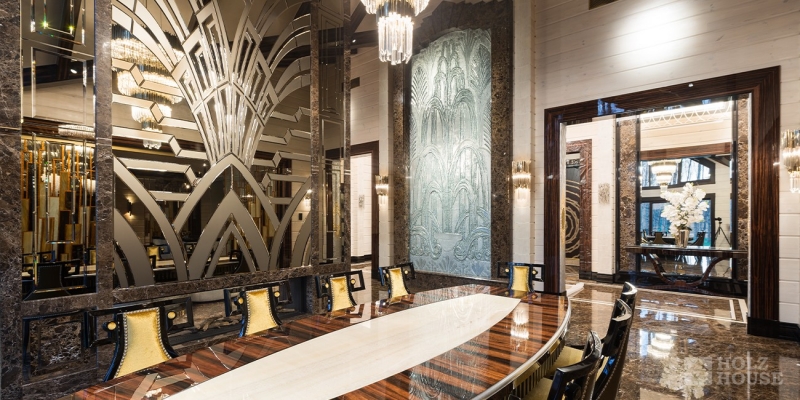 Большой одноэтажный дом из клееного бруса по проекту Вердэн - фото 21 на сайте Holz House