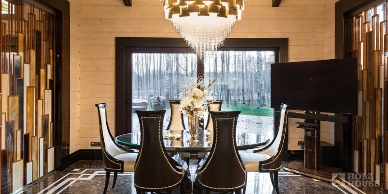 Большой одноэтажный дом из клееного бруса по проекту Вердэн - фото 26 на сайте Holz House