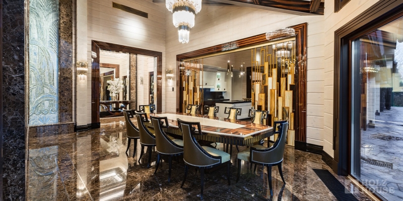 Большой одноэтажный дом из клееного бруса по проекту Вердэн - фото 32 на сайте Holz House