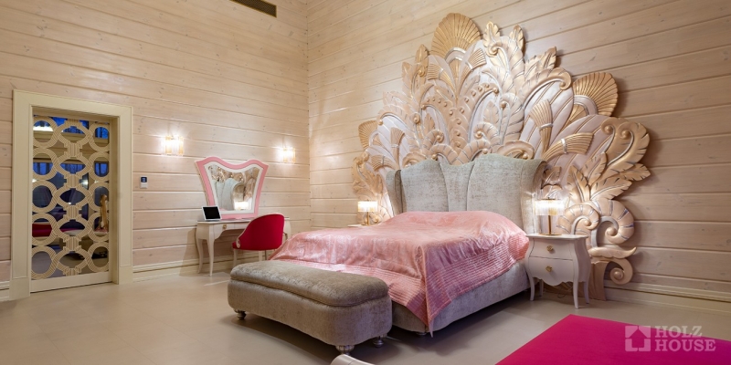 Большой одноэтажный дом из клееного бруса по проекту Вердэн - фото 34 на сайте Holz House