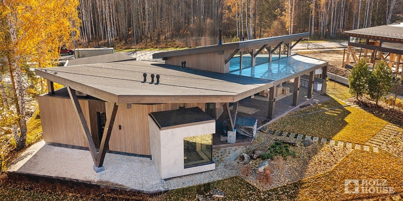 Одноэтажный дом из клееного бруса по проекту Вестерос - фото 2 на сайте Holz House