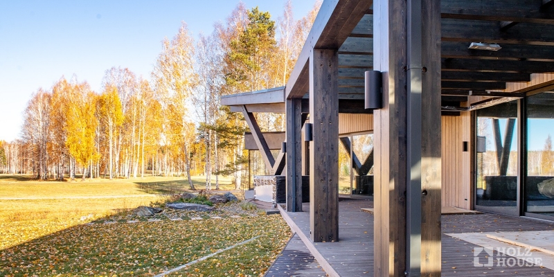 Одноэтажный дом из клееного бруса по проекту Вестерос - фото 9 на сайте Holz House