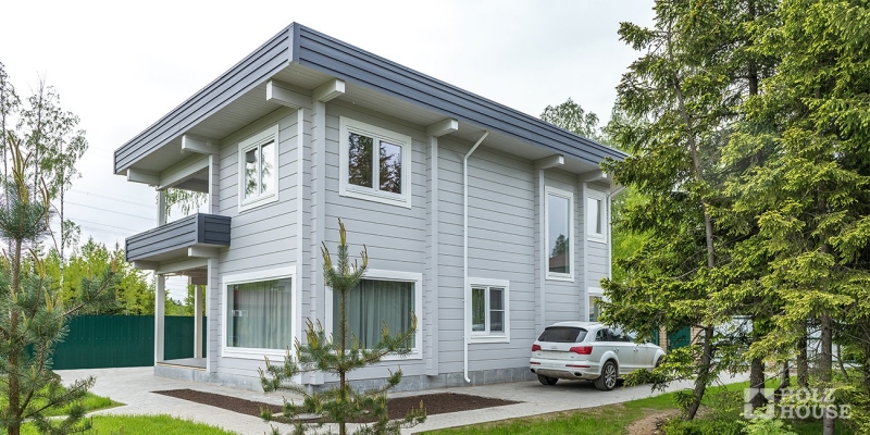 Двухэтажный дом из клееного бруса по проекту Вильянди - фото 11 на сайте Holz House