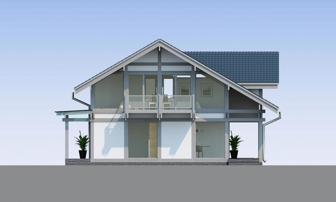 Изящный дом из клееного бруса по проекту Вирасон - фото 8 на сайте Holz House