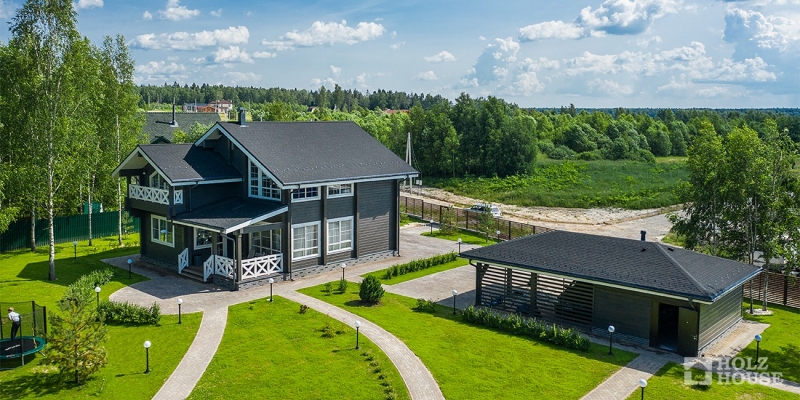 Дом из клееного бруса в стиле минимализм по проекту Веймар - фото 9 на сайте Holz House