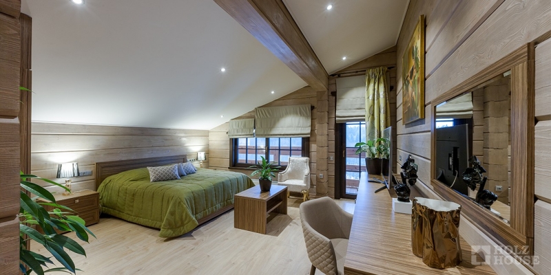 Загородная резиденция в стиле шале Охотничий клуб - фото 33 на сайте Holz House