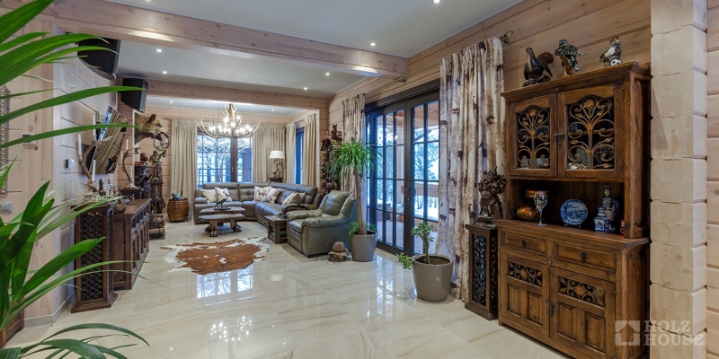 Загородная резиденция в стиле шале Охотничий клуб - фото 62 на сайте Holz House