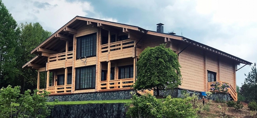 Загородная резиденция в стиле шале Охотничий клуб - фото 18 на сайте Holz House