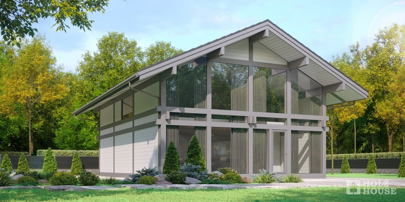 Дом из клееного бруса с двумя этажами по проекту Финляндия - фото 2 на сайте Holz House