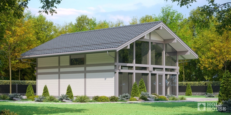 Дом из клееного бруса с двумя этажами по проекту Финляндия - фото 5 на сайте Holz House