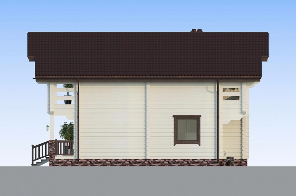 Дом из клееного бруса в стиле шале по проекту Марманд - фото 5 на сайте Holz House