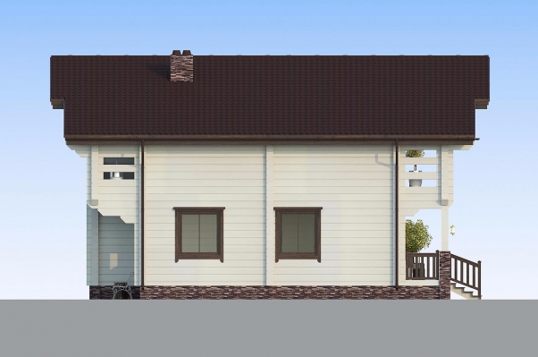 Дом из клееного бруса в стиле шале по проекту Марманд - фото 7 на сайте Holz House