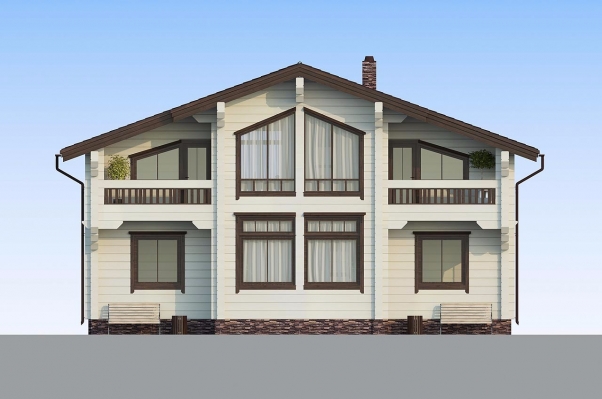 Дом из клееного бруса в стиле шале по проекту Марманд - фото 8 на сайте Holz House