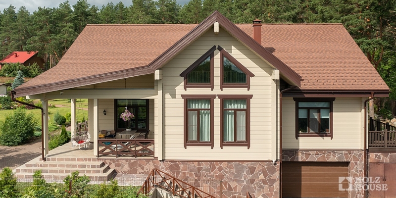 Современный дом из клееного бруса по проекту Модена - фото 8 на сайте Holz House