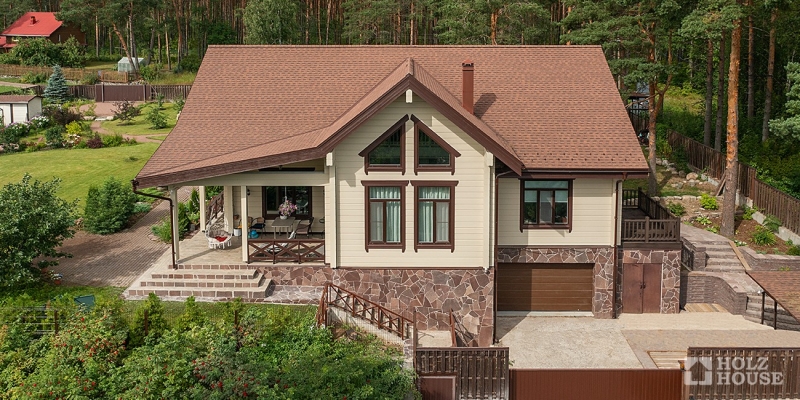 Современный дом из клееного бруса по проекту Модена - фото 11 на сайте Holz House