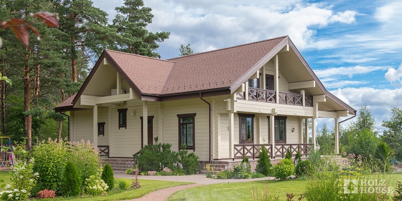 Современный дом из клееного бруса по проекту Модена - фото 6 на сайте Holz House