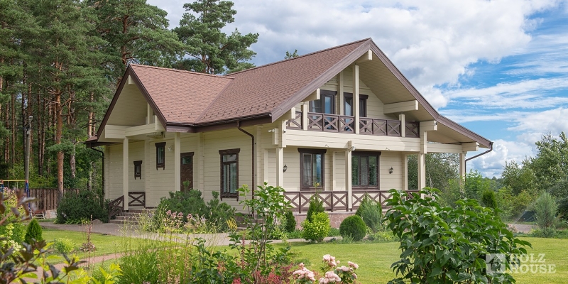Современный дом из клееного бруса по проекту Модена - фото 1 на сайте Holz House