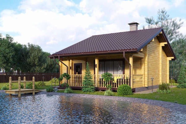 Баня из клееного бруса по проекту Сарагоса - фото 2 на сайте Holz House