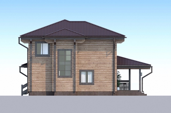 Эстетичный дом из клееного бруса в классическом стиле по проекту Тулуза - фото 6 на сайте Holz House