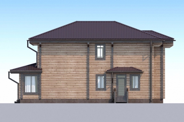 Эстетичный дом из клееного бруса в классическом стиле по проекту Тулуза - фото 7 на сайте Holz House