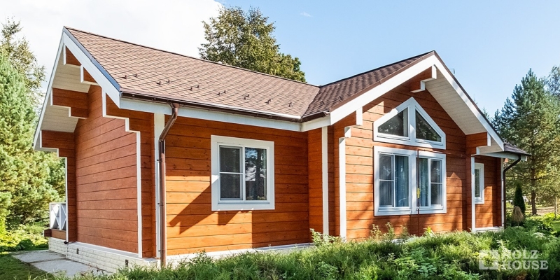 Одноэтажный дом для круглогодичного проживания по проекту Рейкьявик - фото 2 на сайте Holz House