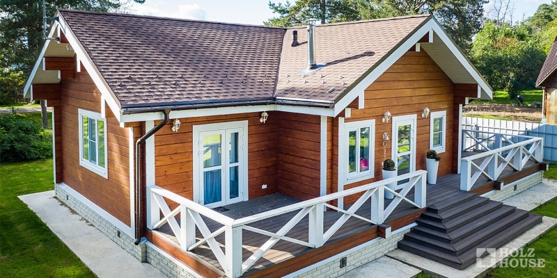 Одноэтажный дом для круглогодичного проживания по проекту Рейкьявик - фото 14 на сайте Holz House