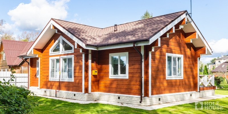 Одноэтажный дом для круглогодичного проживания по проекту Рейкьявик - фото 3 на сайте Holz House