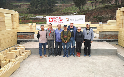 Началось строительство первого дома Holz House в Китае