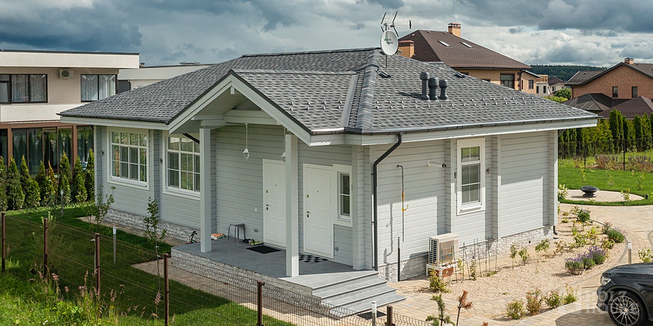 Одноэтажный дом в скандинавском стиле с верандой по проекту Турку - фото 9 на сайте Holz House