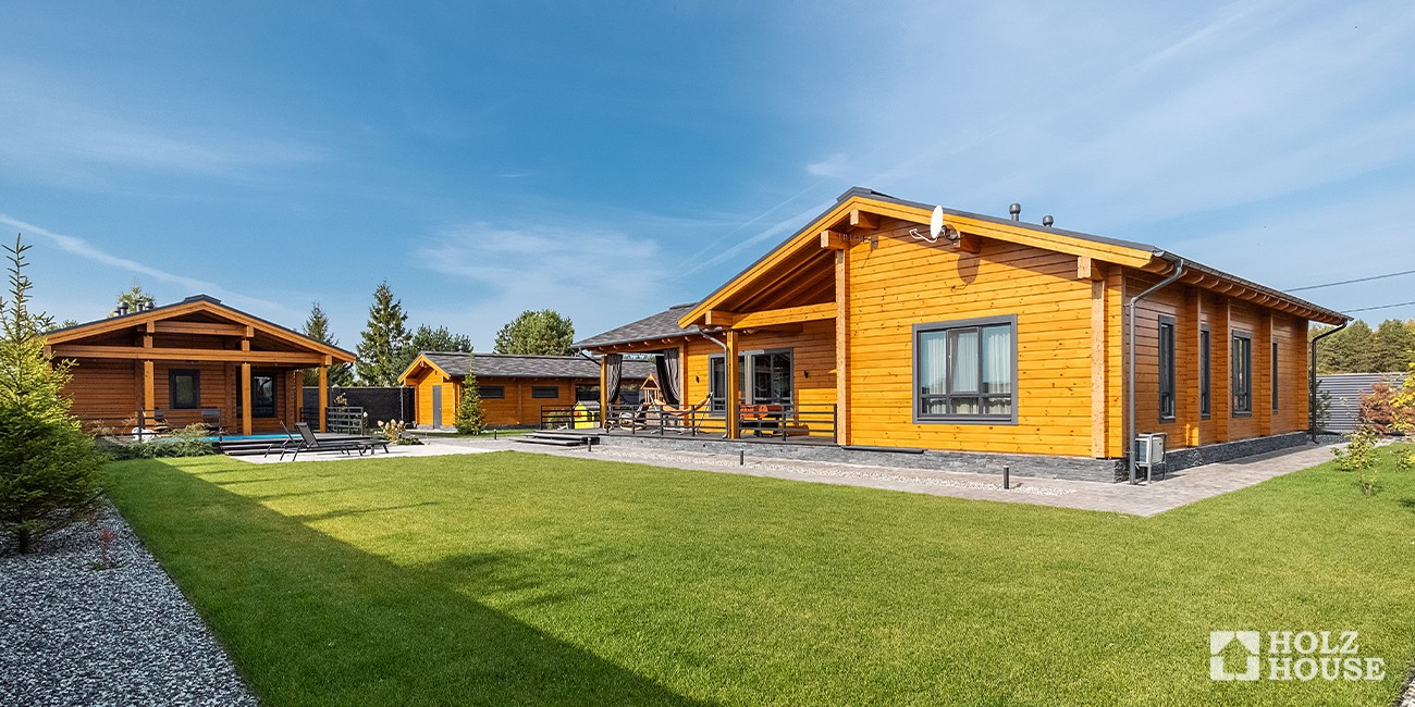 Одноэтажный дом с террасой в скандинавском стиле по проекту Веллингтон - фото 8 на сайте Holz House